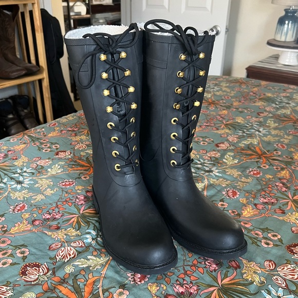 Sam Edelman Kay Lace Up Rain Boots - Picture 9 of 14